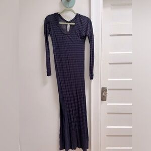 Anthropologie Allihop striped turnaround maxi dress